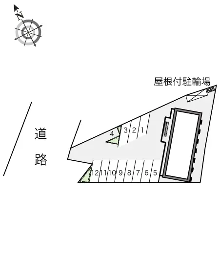 ★手数料０円★高砂市米田町米田　月極駐車場（LP）